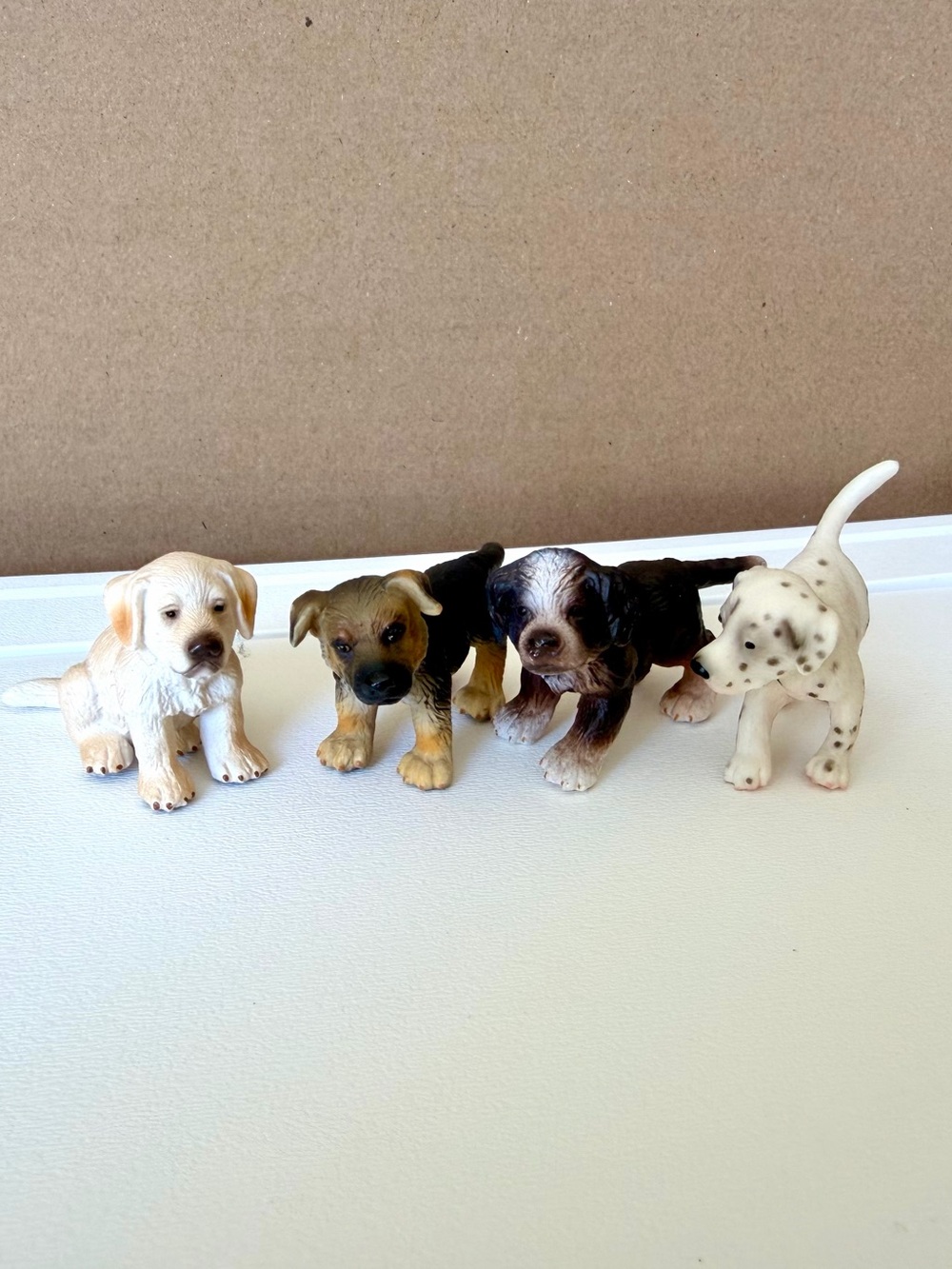 Vintage Schleich Puppies (Yellow Lab, German Shepherd, Dalmatian, Bernese Mtn)